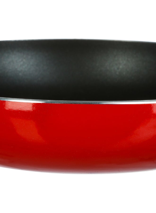 Five Simply Smart Essentielle Aluminum Induction Frying Pan Red and Black 26 cm 128842 - Image 2