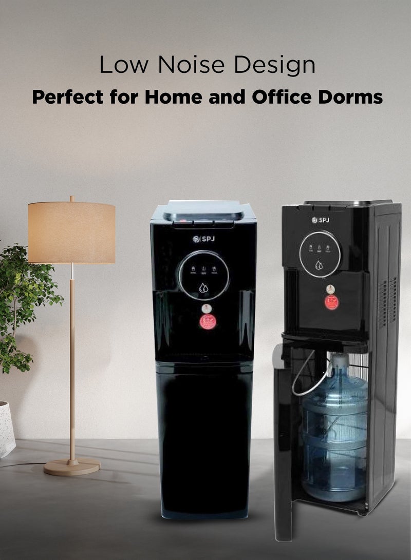 SPJ 3 Tap Bottom Loading Water Dispenser, Hot, Cold & Normal Water, Stainless Steel Tank, Child Safety Lock, Energy Efficient, Compact Design  - Image 5