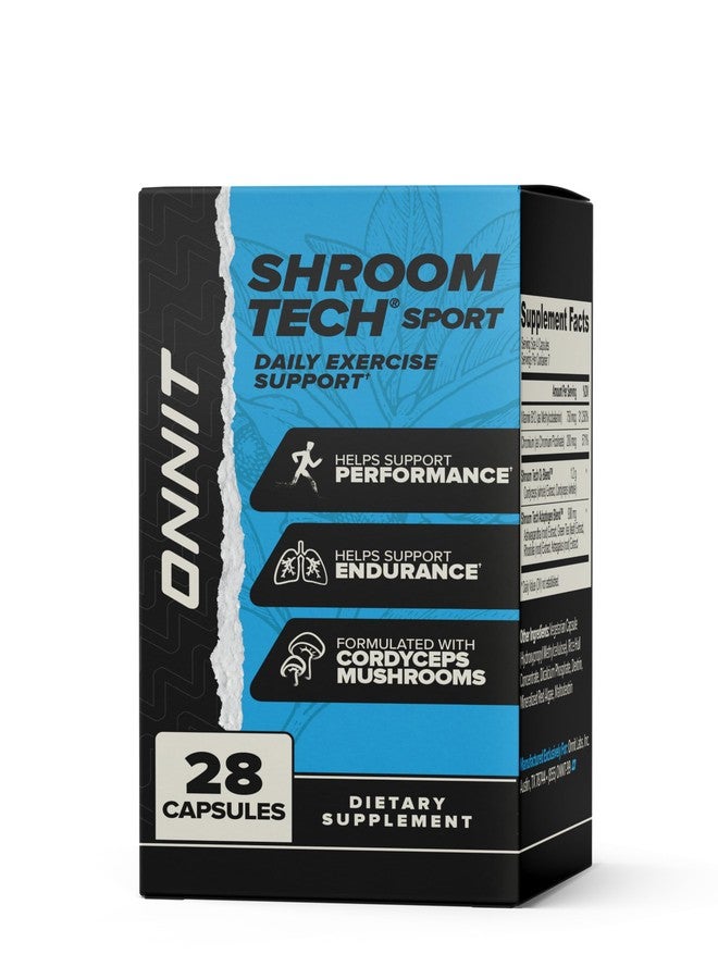أونيت كبسولات ONNIT Shroom Tech Sport لدعم التمارين الرياضية اليومية، مكمل غذائي قبل التمرين مع فطر الكورديسيبس، مكمل غذائي خالٍ من الكافيين لدعم الطاقة اليومية، 28 كبسولة - Image 3