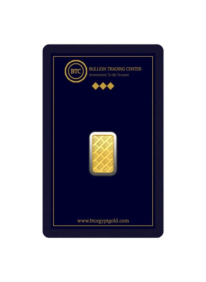 بي تي سي سبيكة ذهب عيار 24 وزن 2.5 جرام - من BTC - Image 1