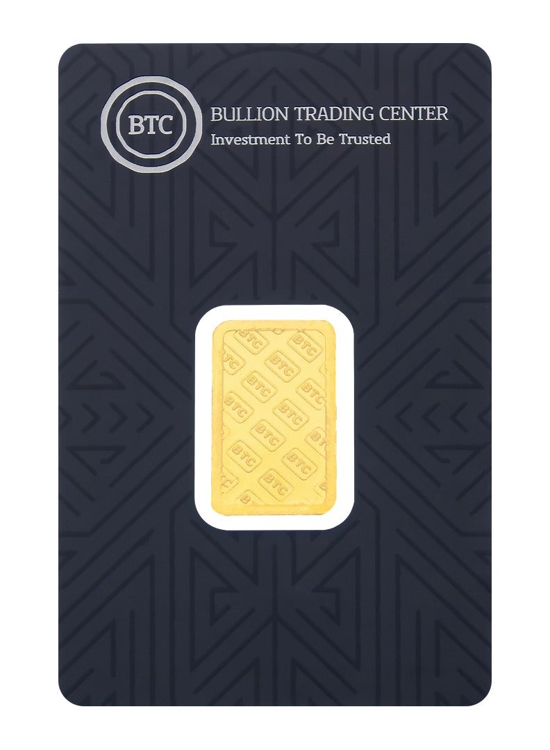 بي تي سي سبيكة ذهب عيار 24 وزن 2.5 جرام - من BTC - Image 1