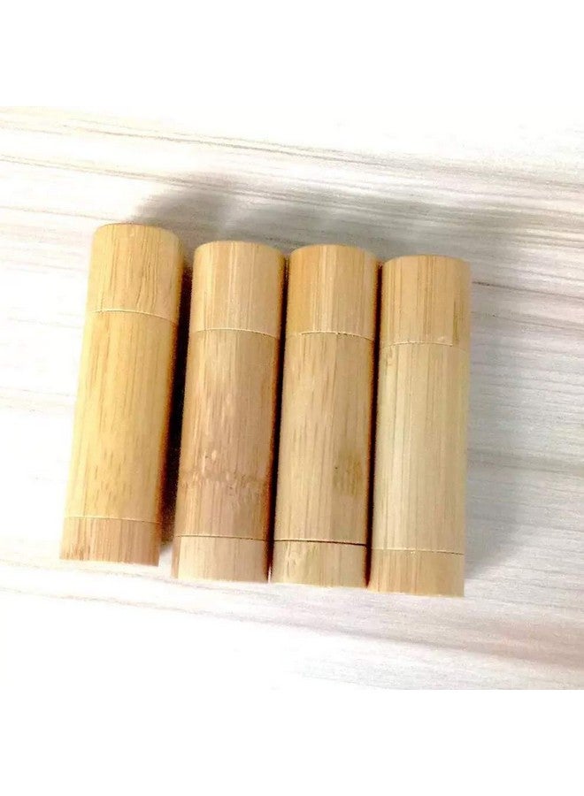 lasenersm 4 Pieces 5.5Ml 5.5G Empty Bamboo Lipstick Tubes Refillable Lip Balm Lip Gloss Tube Holder Containers With Lids For Diy Make Up Cosmetic Travel Daily Life - Image 5