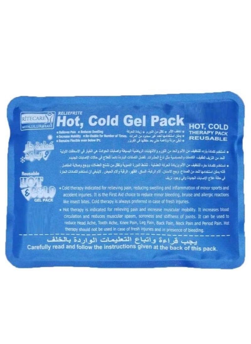 Ritecare Hot, Cold Reusable Gel Packs - Hot Cold Pack for Overheating, Injuries, Pain Relief, First Aid  - Image 1