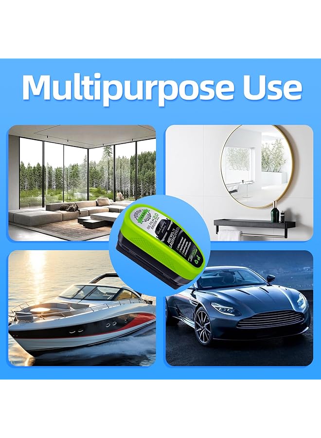 SWIUKPHE Upgrade Automotive Oil Film Cleaning Brush, Reusable Glass Coating For Windshield, Prevents Rain And Fog, Cleaning Glass Brush (Green) - Image 3