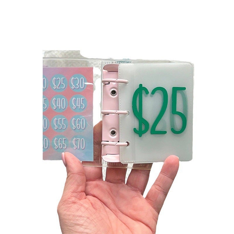 Shipment Mini Binder Savings Challenge Money Saving Clip Gift Mini Money Saving Binder - Image 4