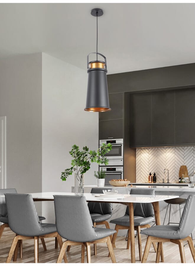 بيست باور مصباح معلق حديث للمطبخ 1053 بقاعدة لمبة E27، مصباح سقف معلق بطول قابل للتعديل حتى 180 سم، المصباح غير مشمول - مثالي للمطبخ أو غرفة الطعام أو المعيشة - Image 1