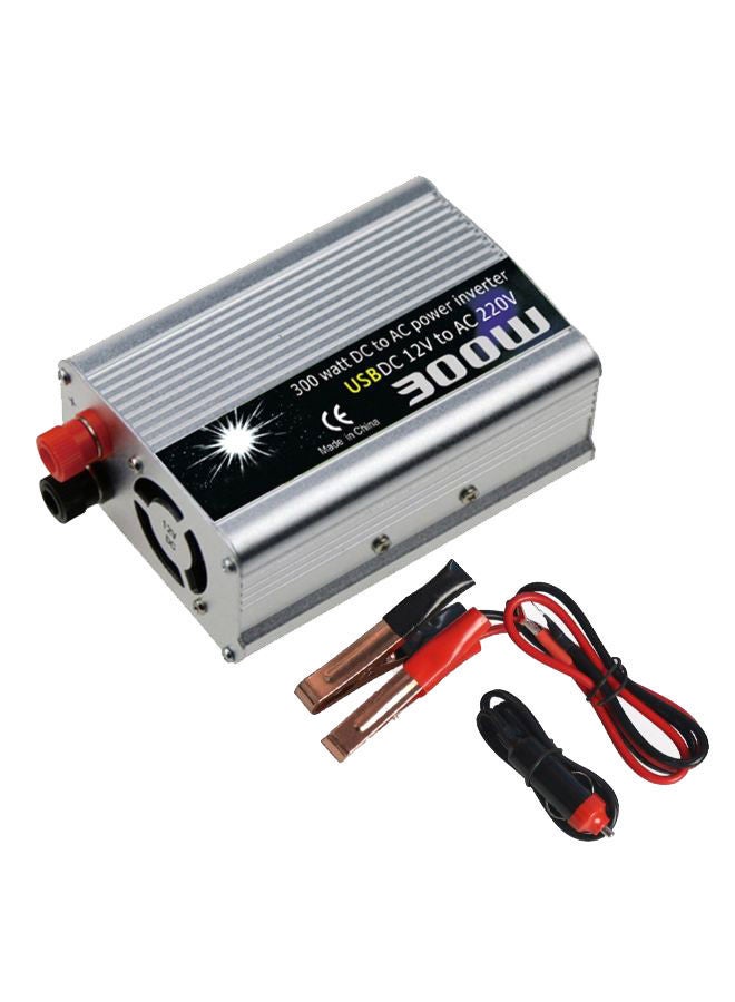 NIBEMINENT Universal Power Converter With Cable And Adapter Silver/Black/Red