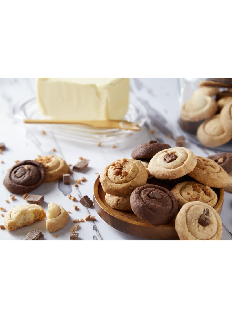 Mary Macleod's Shortbread All-Butter Blue Gift Box of Variety Shortbread Cookies  480 gm- 4 Flavors  - Image 4
