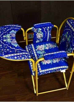 REBENUO A prayer chair suitable for the elderly Comfortable to sit and recite the Holy Quran for long periods Foldable lightweight and easy to carry Suitable size and elegant shape with golden patterns  - Image 4