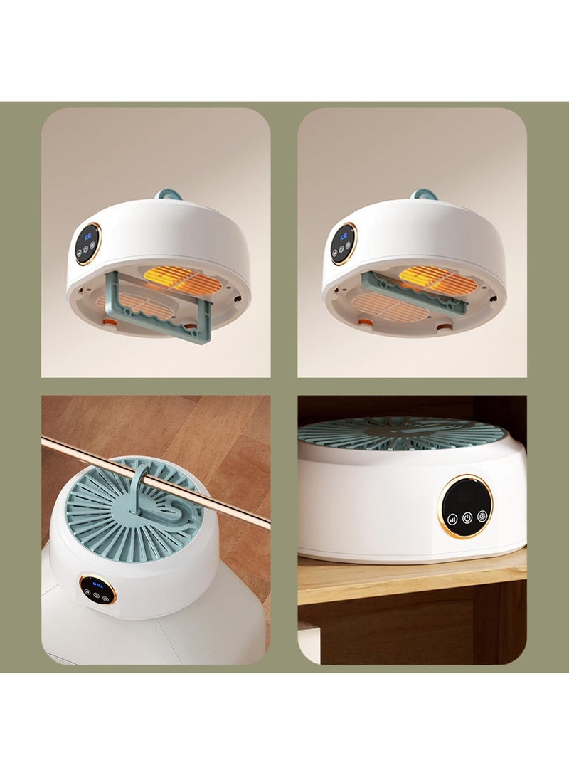 Bukela - Portable Clothes Dryer, Mini Dryer with Drying Bag, Foldable Dryer with 8h Timer Touch Switch, 600W Compact Drying Machine with Retractable Hanger and Folding Hook for Travelling Flats Caravan - Image 1