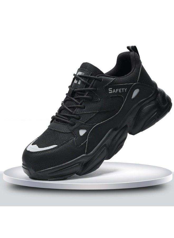 NIBEMINENT Men's Safety Shoes Anti-puncture Working Sneakers Puncture Male Work Shoe Breathe Men Shoes Lightweight Men's Work Shoes - Image 1