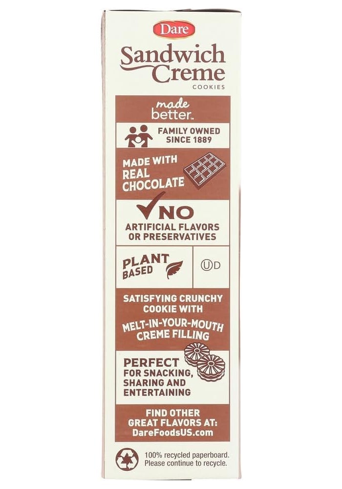 Dare Sandwich Creme Cookies - Chocolate Fudge - Image 3