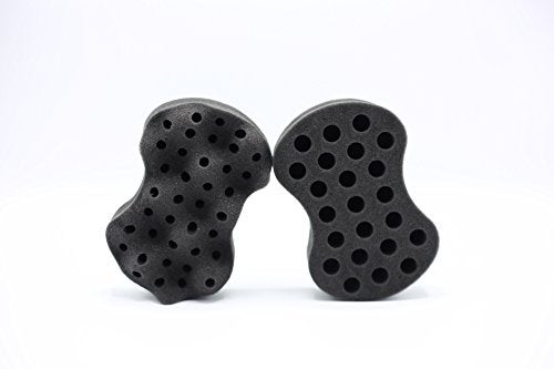 Nudred Wooden Interchangeable Hair Sponges for Black Men & Women With Afro, Natural Hair, Twisting & Curl Sponge Hair Brush, Large and Small Holes for Freeform Dreads, Coils, Curls, Twists and Beards - Image 5