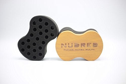 Nudred Wooden Interchangeable Hair Sponges for Black Men & Women With Afro, Natural Hair, Twisting & Curl Sponge Hair Brush, Large and Small Holes for Freeform Dreads, Coils, Curls, Twists and Beards - Image 3