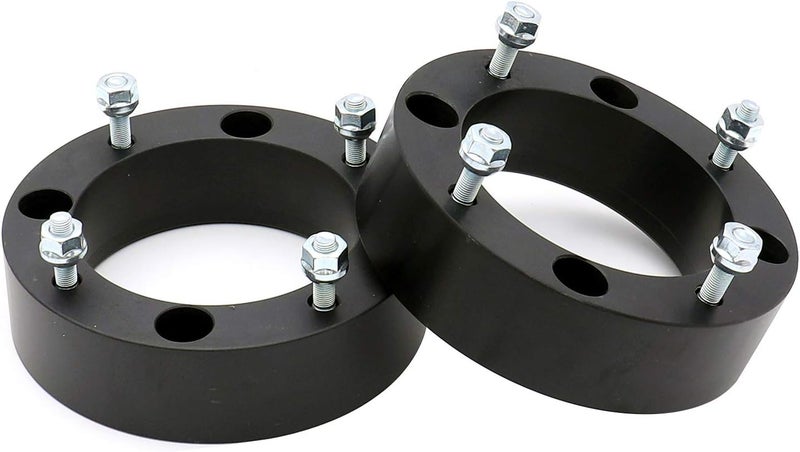 hicks 4x156 Wheel Spacers 2" Thick Wheel Spacer Adapters 131mm Hub Bore with 3/8"-24 Studs fit for 1998-2009 Polaris Ranger, 2008-2012 Polaris RZR, Set of 2 - Image 1