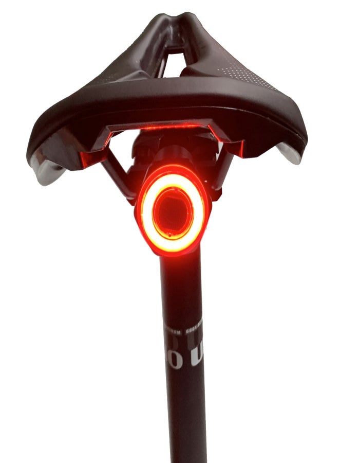 MEROCA Smart Bike Tail Light Back Brake Light Waterproof USB Rechargeable Safety Taillight Rear Bicycle Flashlight - Image 2