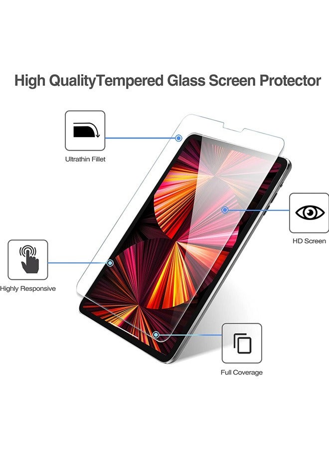 Rock Pow - 2 Pack iPad Pro 11 Screen Protector 2022 2021 2020 2018, Tempered Glass Screen Film Guard Screen Protector for iPad Pro 11 4th 2022/3rd Gen 2021 /2nd Gen 2020/ 1st Gen 2018 Clear - Image 1