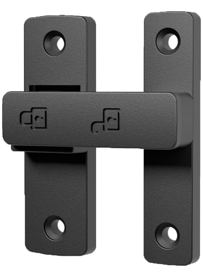 promass Heavy-Duty Flip Latch Lock 90/180 Degree Sliding/Swinging Door Lock Latch Bolt for Gate Barn Garage Garden Fence Shed Window Cabinet (Black, 180 Degree) - Image 1