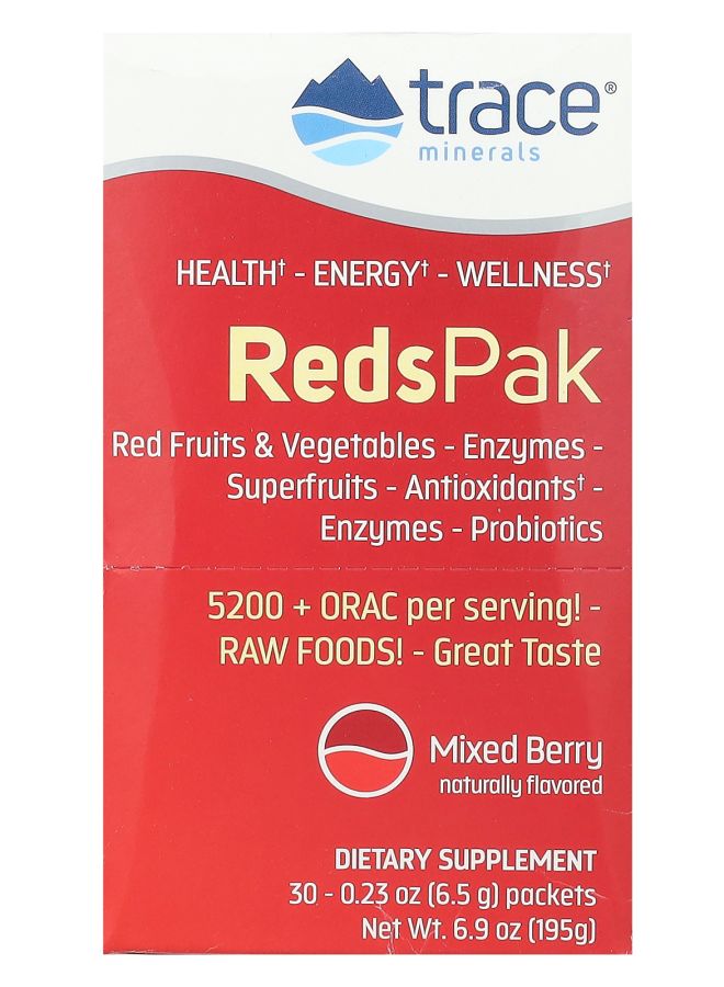 Reds Pak Mixed Berry 30 Packets 0.23 oz (6.5 g) Each