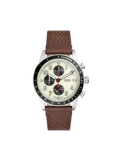 FOSSIL Fs6042 Leather Straps Analogue Watch  - Image 1