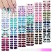 Maitys 336 Pieces 24 Sheets Full Wrap Nail Polish Strips Stickers Self Adhesive Gel Nail Strips Art Decals with File for Women DIY DecorationsCool Style - Image 2