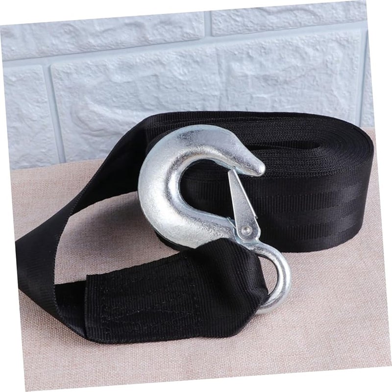 Portable Winch Straps with Quick Release Hook 2 Inch Tow Rope for Cars Trailers SUVs - Image 5