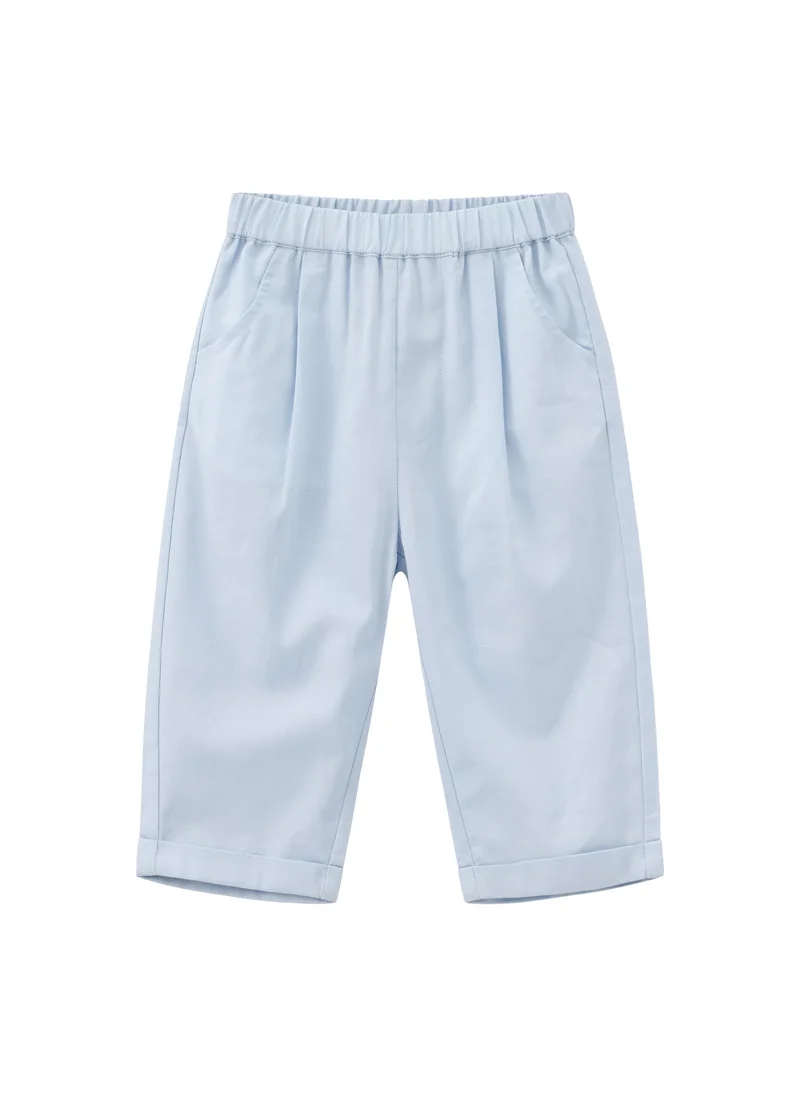 Balabala Blue/White Baby Boys Woven short sleeve suit for Men | Best Price UAE