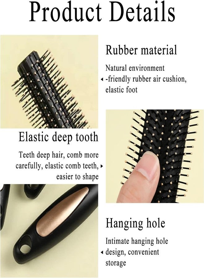 Aternal Hair Roller Brush, Rolling Hairbrushes for Blow Drying Hair Styling Tools Women, Hair Styling Tools at home, Creating and Smoothing Curly or Wavy Hair Brush Hair Dryer Brush Hair Styling Appliances with Tail Comb - Image 3