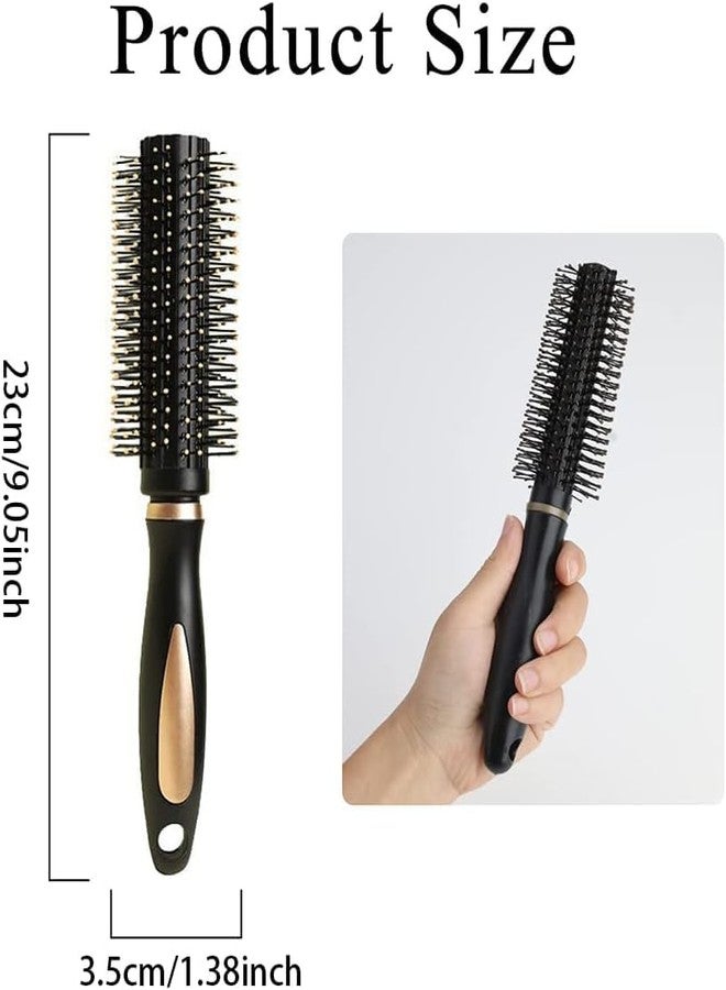 Aternal Hair Roller Brush, Rolling Hairbrushes for Blow Drying Hair Styling Tools Women, Hair Styling Tools at home, Creating and Smoothing Curly or Wavy Hair Brush Hair Dryer Brush Hair Styling Appliances with Tail Comb - Image 2