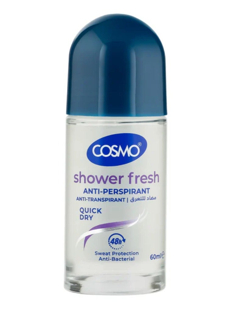 كوزمو مزيل عرق كوزمو شاور فريش سريع الجفاف، 60 مل