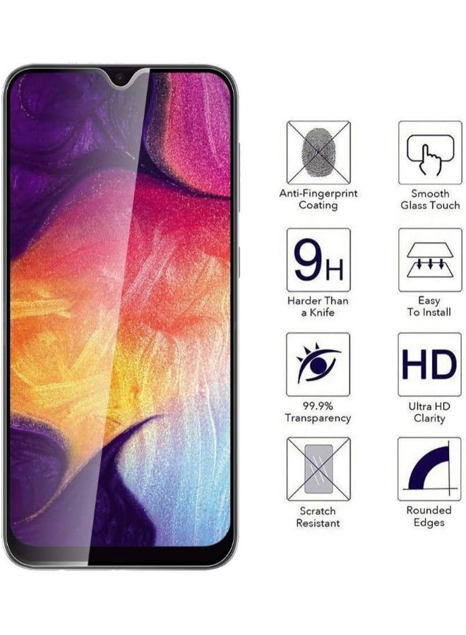 Protective sticker for Samsung Galaxy A30, A20, A50, M30, M30S, clear tempered glass screen protector, 2 pieces - Image 2