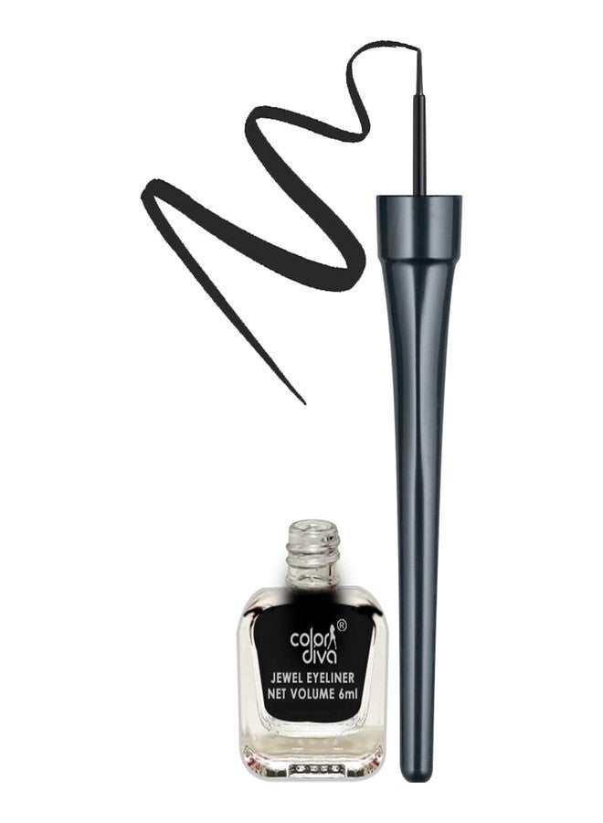 Adbeni Black Color Eyeliner, 5.5ml | Water Resistant, Bright Color & Quick Drying, Long Lasting 12hr, For daily Use - Image 2