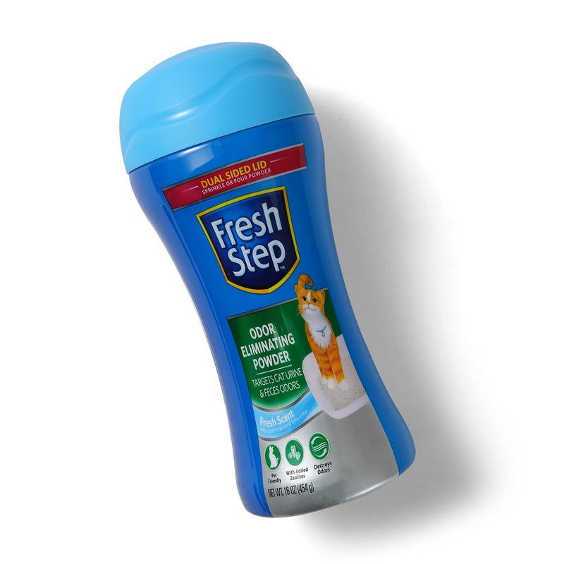 Fresh Step Cat Litter Box Odor Eliminating Powder Cat Deodorizer for Litter Box Easy to Use Odor Neutralizing Powder Cat Product for the Home - 16 Ounces (Pack of 1) - Image 3