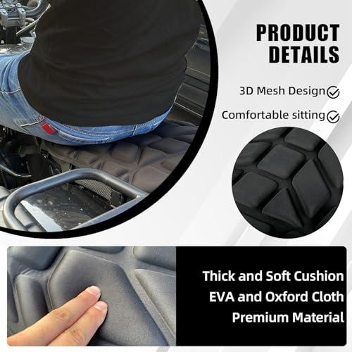 Wacece Air Seat Cushion Padded Seat Cover Cooling Breathable 3D Mesh Universal for ATV Motorcycles - Image 2
