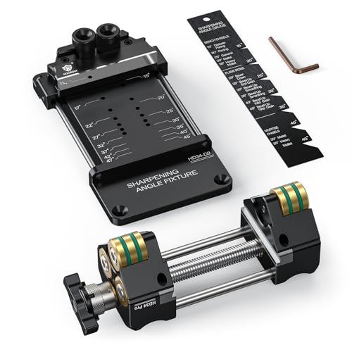 HONGDUI Chisel Sharpening Kit with Honing Guide Sharpening Angle Fixture Angle Gauge 1547 Sharpener for 0132 Chisels Planes Woodworking Tool - Image 1