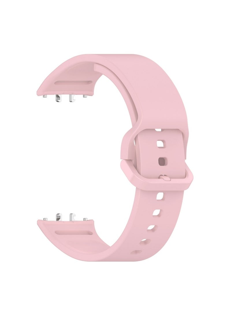 Replacement Strap For Samsung Galaxy Fit 3 Solid Color Colorful Buckle Silicone Watch Band Pink - Image 2