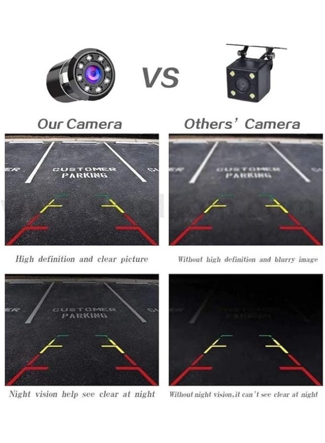 Diamond Car rear view camera with wide-angle night vision, black color - Image 2