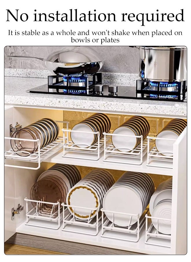 DUNISO Dish Drying Rack Space-Saving Rust Proof Stainless Steel Organization Shelf Kitchen Drainer Utensil Holder Compact Draining Board Rack For Kitchen Counter  - Image 5