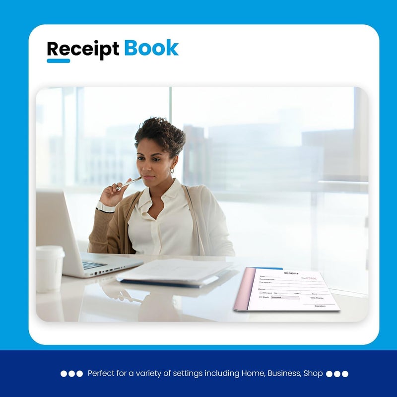 مارك دفتر إيصالات، مجموعة من 50 قطعة، مقاس 12.5 × 10 سم - Image 5