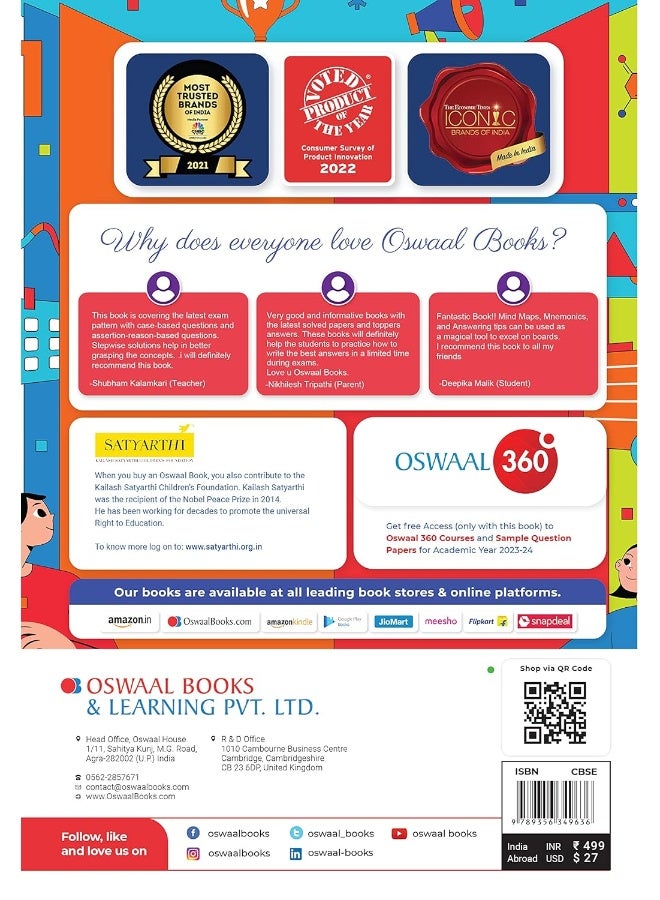 Oswaal CBSE Class 12 Economics Question Bank 2023-24 Book - Image 4