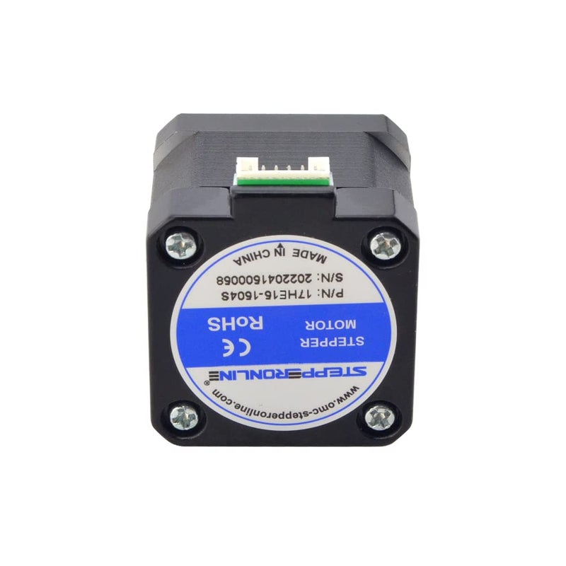 STEPPERONLINE 1 Pack Nema 17 Stepper Motor Bipolar 1.5A 42Ncm 42x42x38mm 1.8deg 4 Wires with 1m Cable and Connector - Image 4