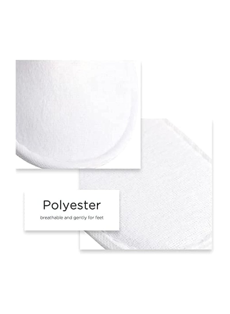 شبشب للاستعمال مرة واحدة، شبشب سبا، أبيض، مقاس عالمي مثالي للنساء والرجال للفنادق والمنزل وصالونات الأظافر واستخدام الضيوف والحفلات، شبشب مفتوح أمامي غير قابل للانزلاق، 6 أزواج - Image 2