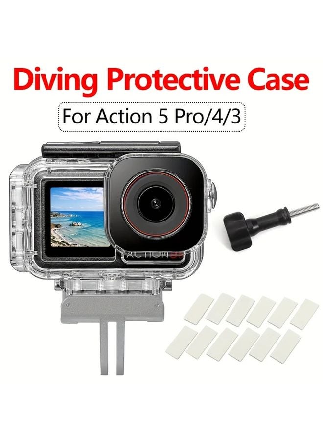 DJI Osmo Action 5 Pro 4 3 Waterproof Diving Protective Case Housing Shell - Image 2