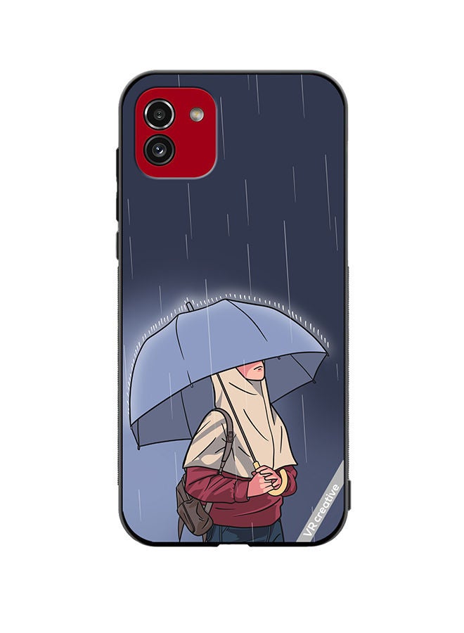 VR CREATIVE Protective Case Cover For Samsung Galaxy A03 Rainy Days Design Multicolour - Image 1