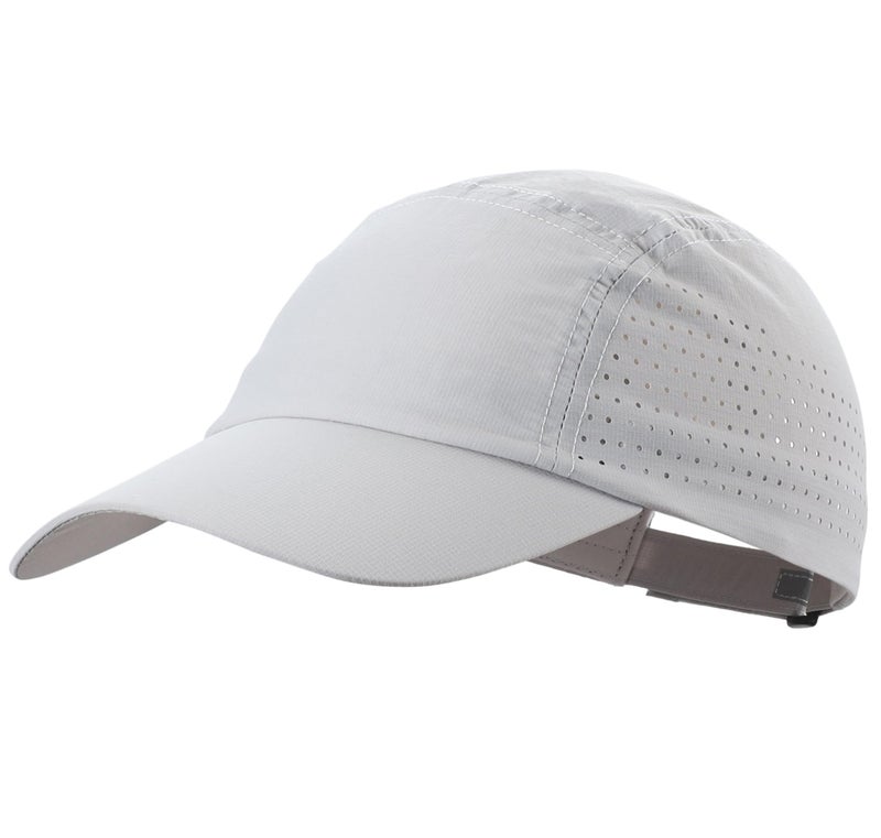Connectyle Unisex Quick Dry Outdoor Sports Hat for Men Women UPF 50+ Cooling Run Cap Adjustable Baseball Fit Cap Light Grey - Image 1