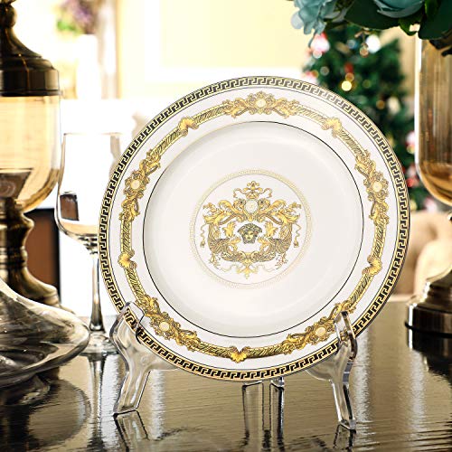 Hestya 2 Pieces, 9.8 Inches Clear Acrylic Easels Display Stands/Plate Stands for Display Photos Holder Picture Frames or Other Items at Weddings, Birthdays, Home Decoration, Tables - Image 4