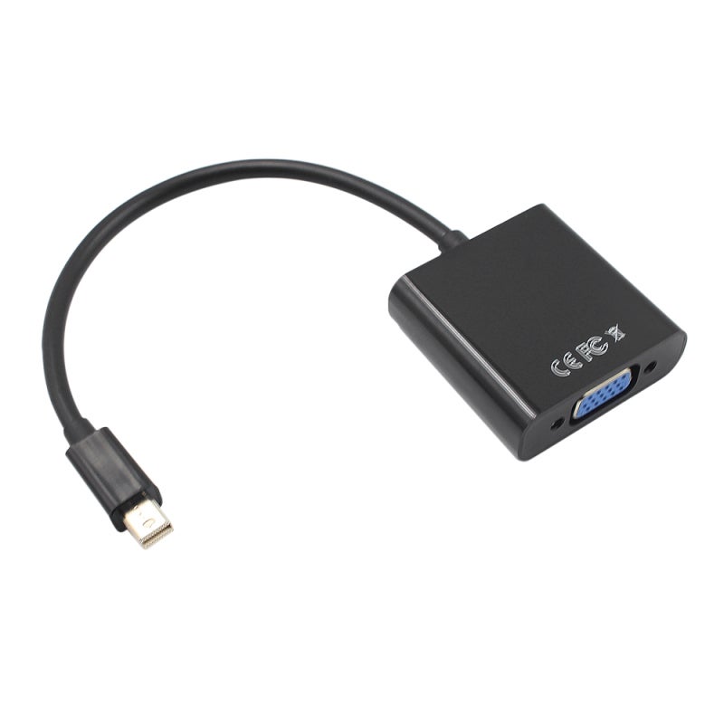 محول Mini DisplayPort إلى VGA جهاز بث فيديو عالي الوضوح - أداء كابل فائق بتصميم مضغوط لشاشة الكمبيوتر - Image 1