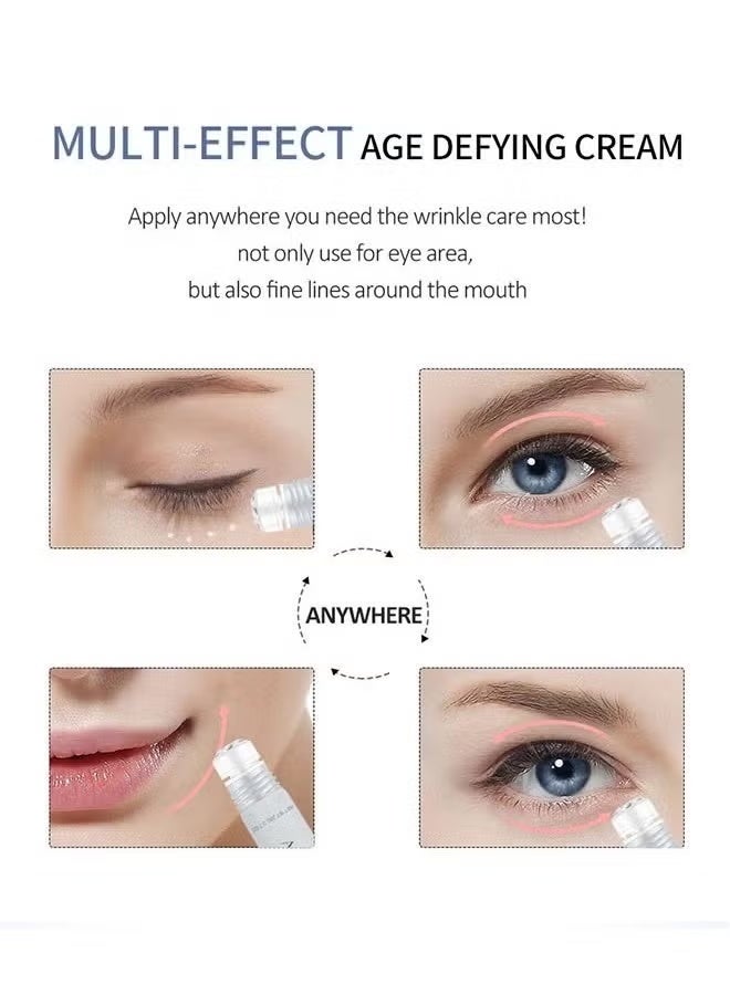 AuQuest Peptide Anti Aging Eye Serum 20ml, Anti-Aging and Remove Wrinkles Eye Serum, with Three 360° Massage Ball, Eye Cream with Anti Allergy Applicatorhead, Firming Lifting Eye Essence, Eye Care - Image 5