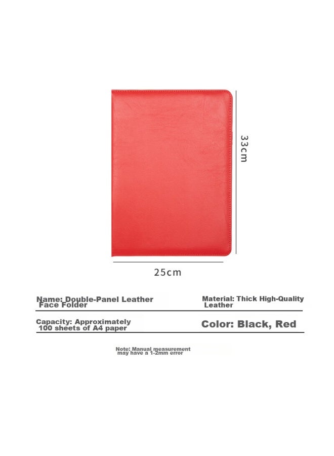 Trnfa Tn-b1 Business Contract Book/manager File Folder/recitation Folder A4 Leather Octagonal Insert Speech Folder/doent File Organizer - Image 2