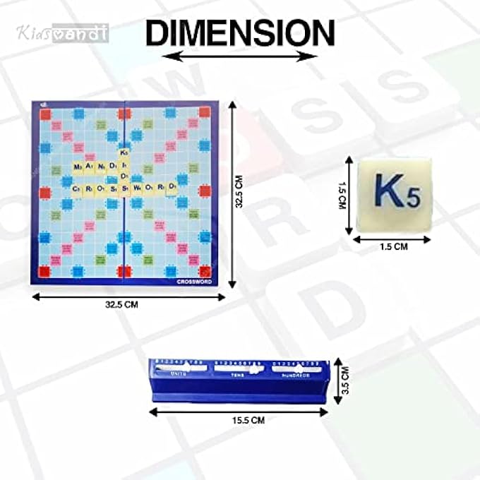 كيدز ماندي لعبة الكلمات المتقاطعة تعليم المفردات تعلم لعبة بناء الكلمات للأطفالمتعدد الألوان - Image 4